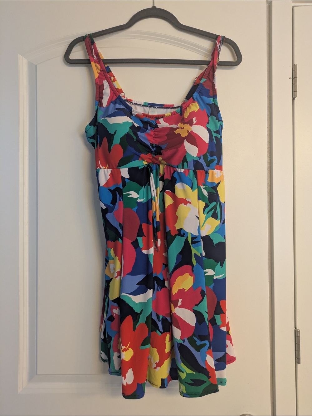 Floral Multicolor One-Piece Swim Dress - Women